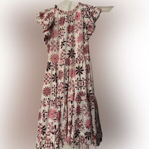 Tyler Boe Pink and Black Floral Maxi Dress